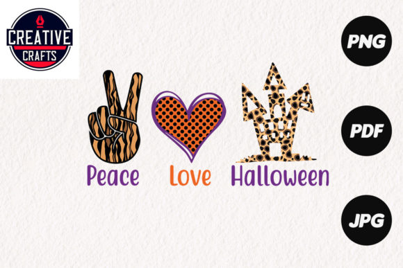 Halloween Sublimation Design Peace Love Review